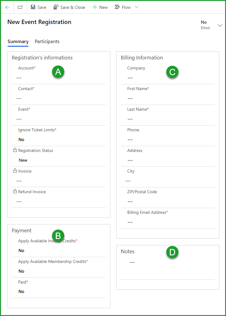 New Registration Form