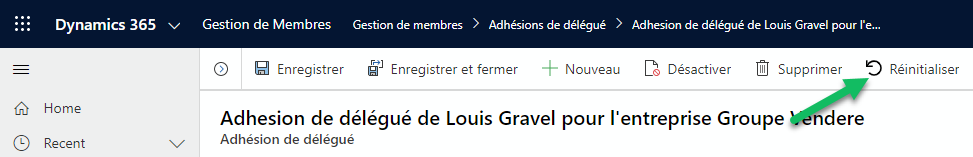 Reset the delegate registration